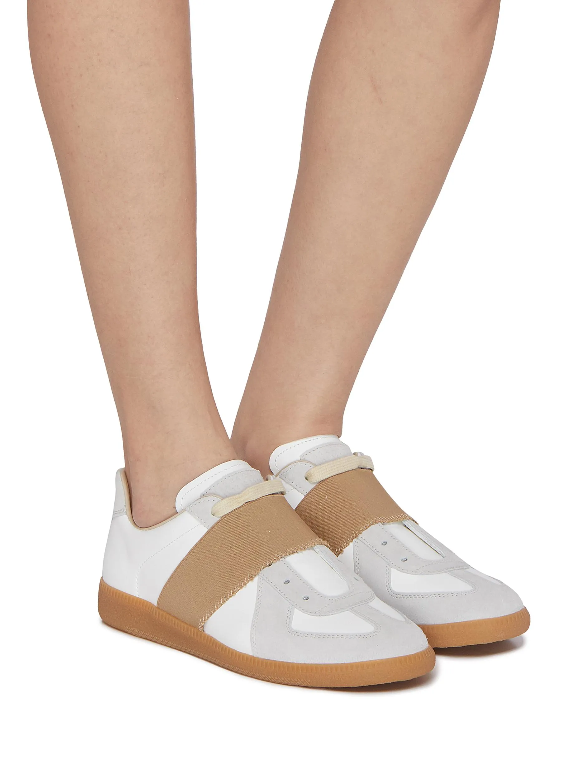 -----------MAISON MARGIELA  ---- ------------ ----Replica Elastic Band Leather Sneakers --