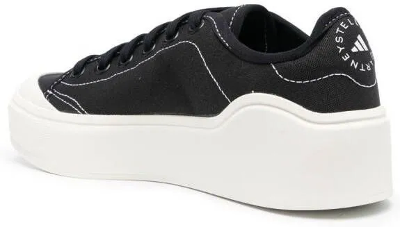 Adidas by Stella McCartney logo print lace-up sneakers Black