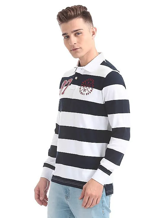 Aeropostale Regular Fit Striped Polo Shirt