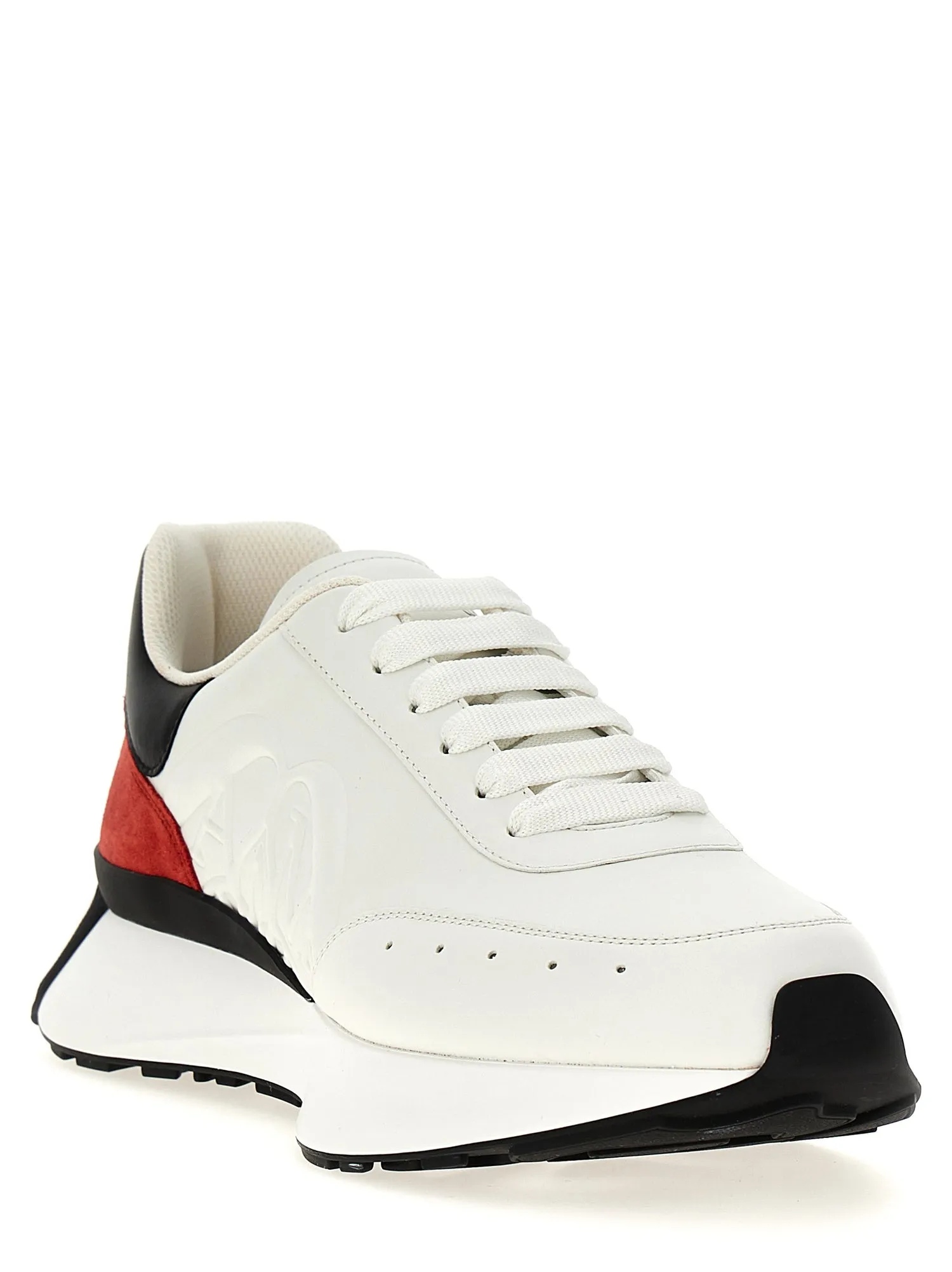 Alexander McQueen    Alexander Mcqueen Logo Leather Sneakers