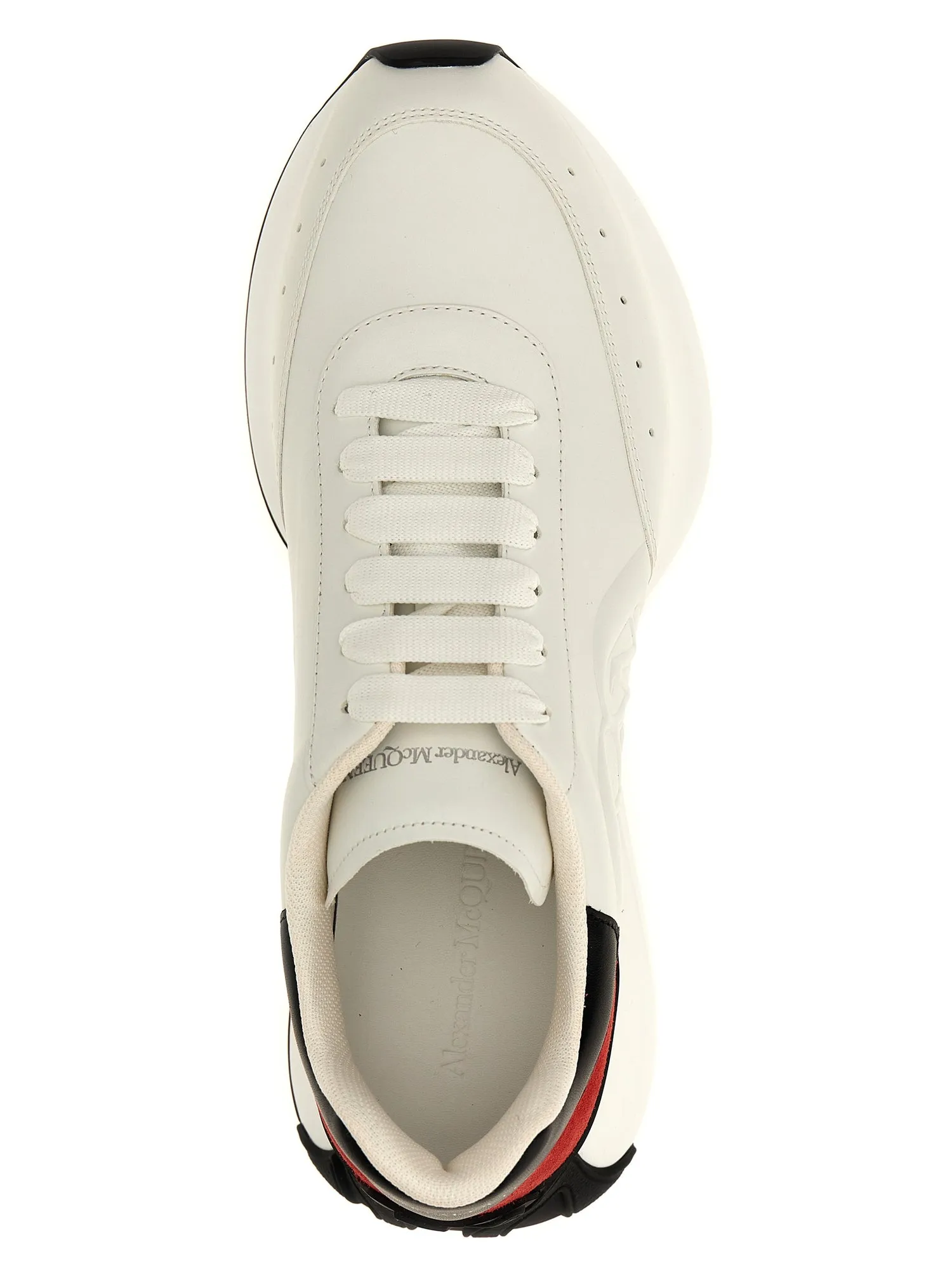 Alexander McQueen    Alexander Mcqueen Logo Leather Sneakers