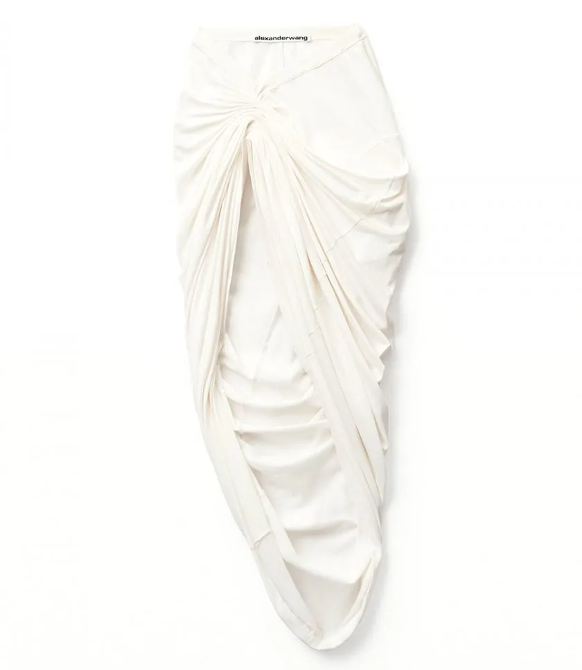 ALEXANDER WANGASYMMETRICAL DRAPED SKIRT