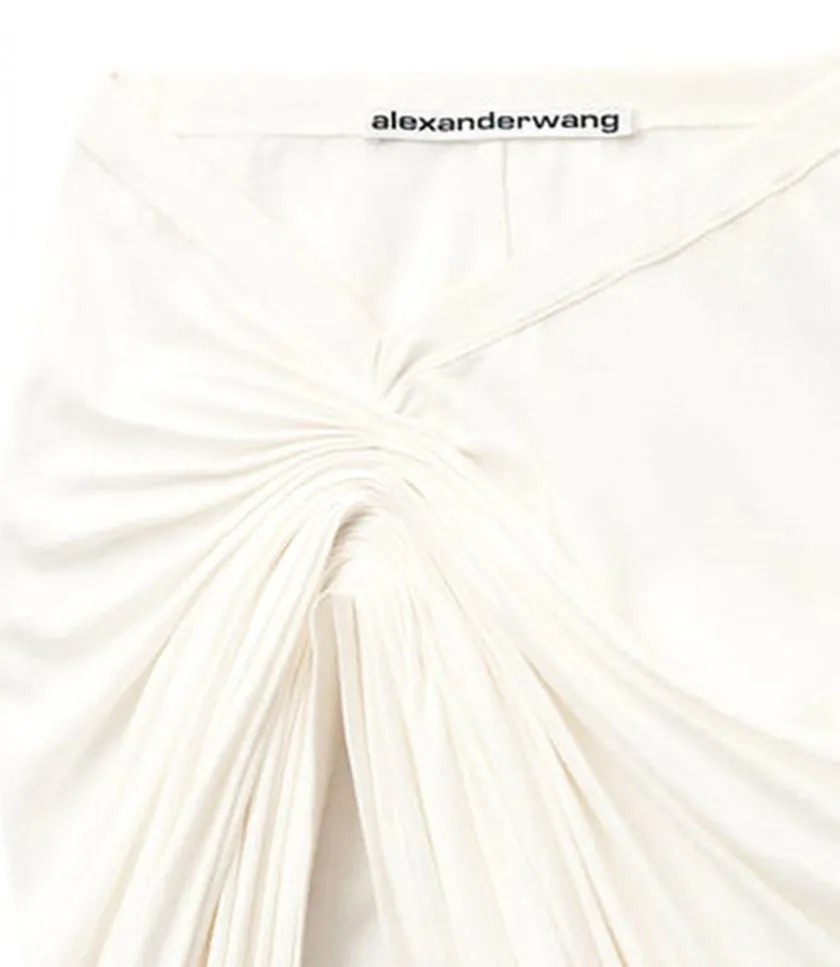 ALEXANDER WANGASYMMETRICAL DRAPED SKIRT