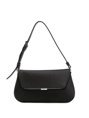 Amina Muaddi    Amina Muaddi Ami Mini Satin Shoulder Bag