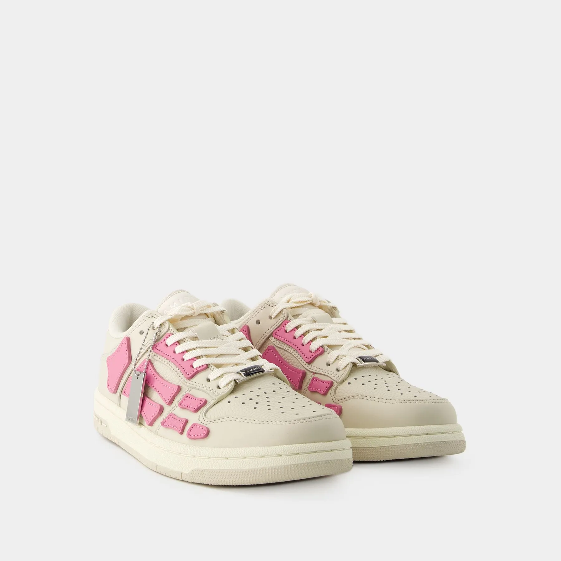 Amiri  Skel Top Low Sneakers - Amiri - Leather - Pink