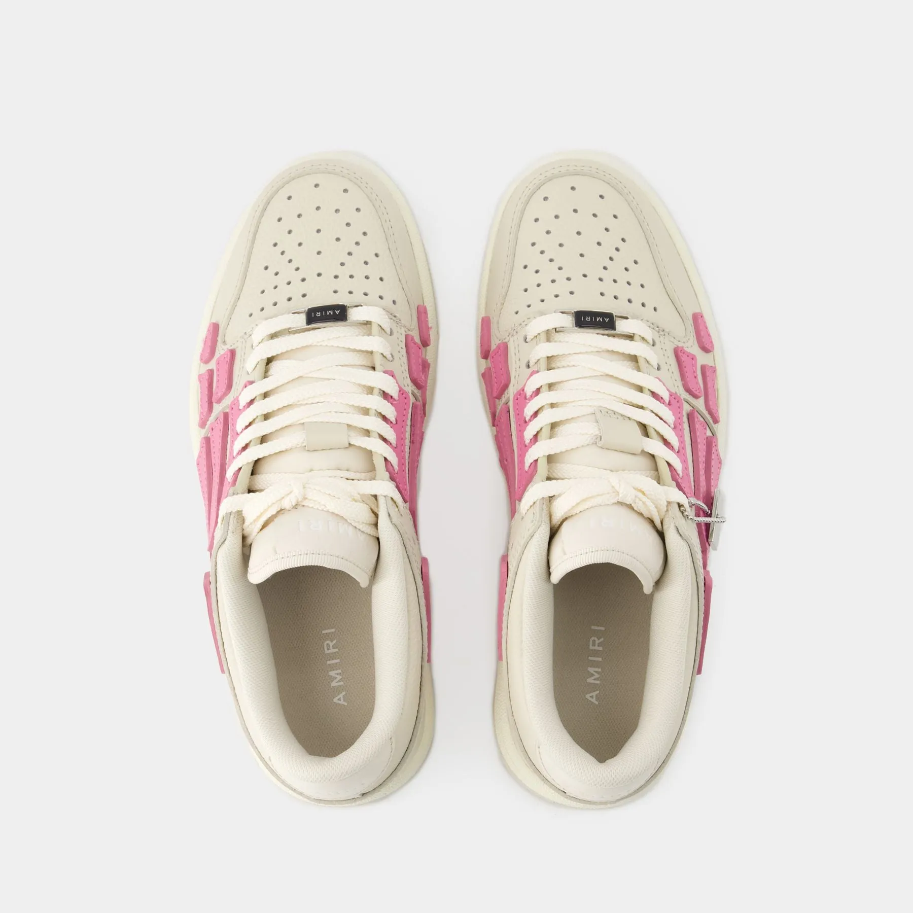 Amiri  Skel Top Low Sneakers - Amiri - Leather - Pink