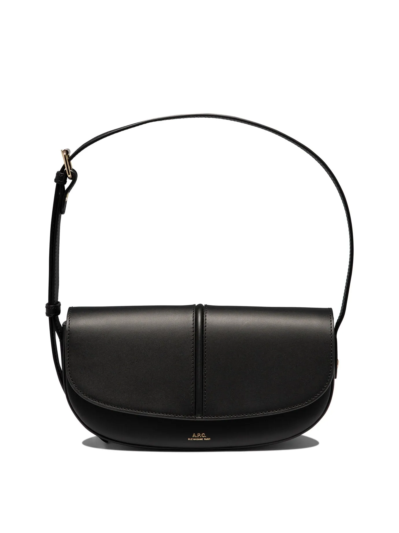 A.P.C. Luxurious Black Leather Shoulder Bag for Fashionable Women