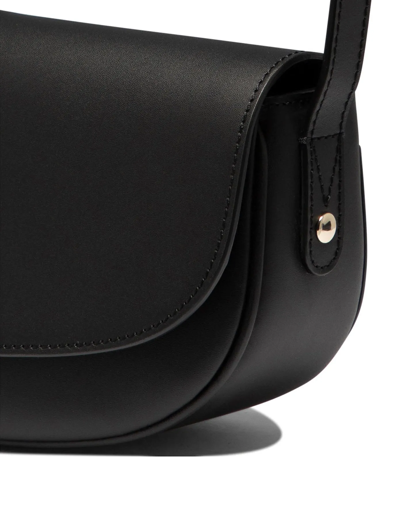 A.P.C. Luxurious Black Leather Shoulder Bag for Fashionable Women