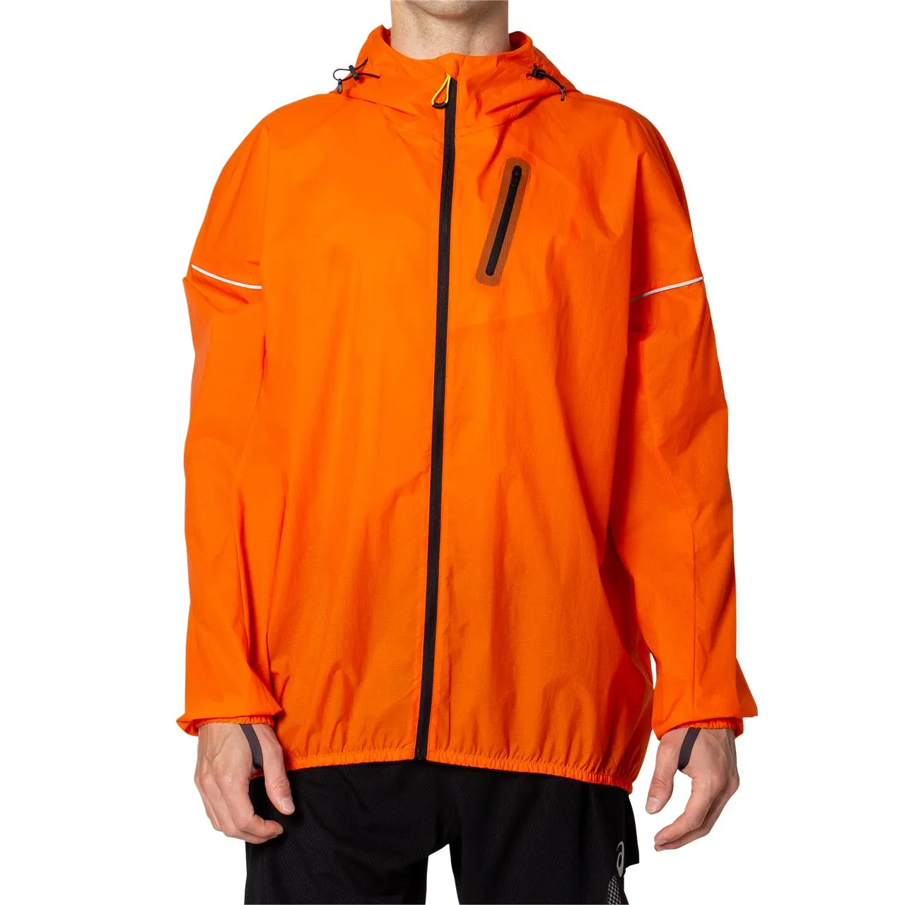 Asics Men's Fujitrail Jacket Marigold Orange | Buy Asics Men's Fujitrail Jacket Marigold Orange here | Outnorth