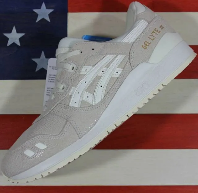 ASICS Womens Gel-Lyte lll 3 Running Casual Shoe Cream/Wh...