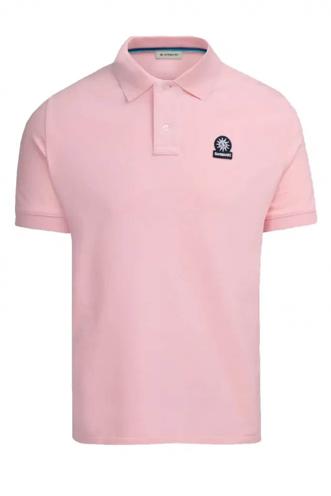 Badge Logo Polo Shirt Crystal Rose