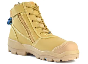 BATA Helix Ultra Horizon Ultra Wheat Nubuck Zip / Lace Up Safety Boot