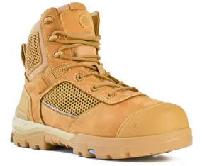 BATA Superboot Avenger Wheat Nubuck Zip / Lace Safety Boot