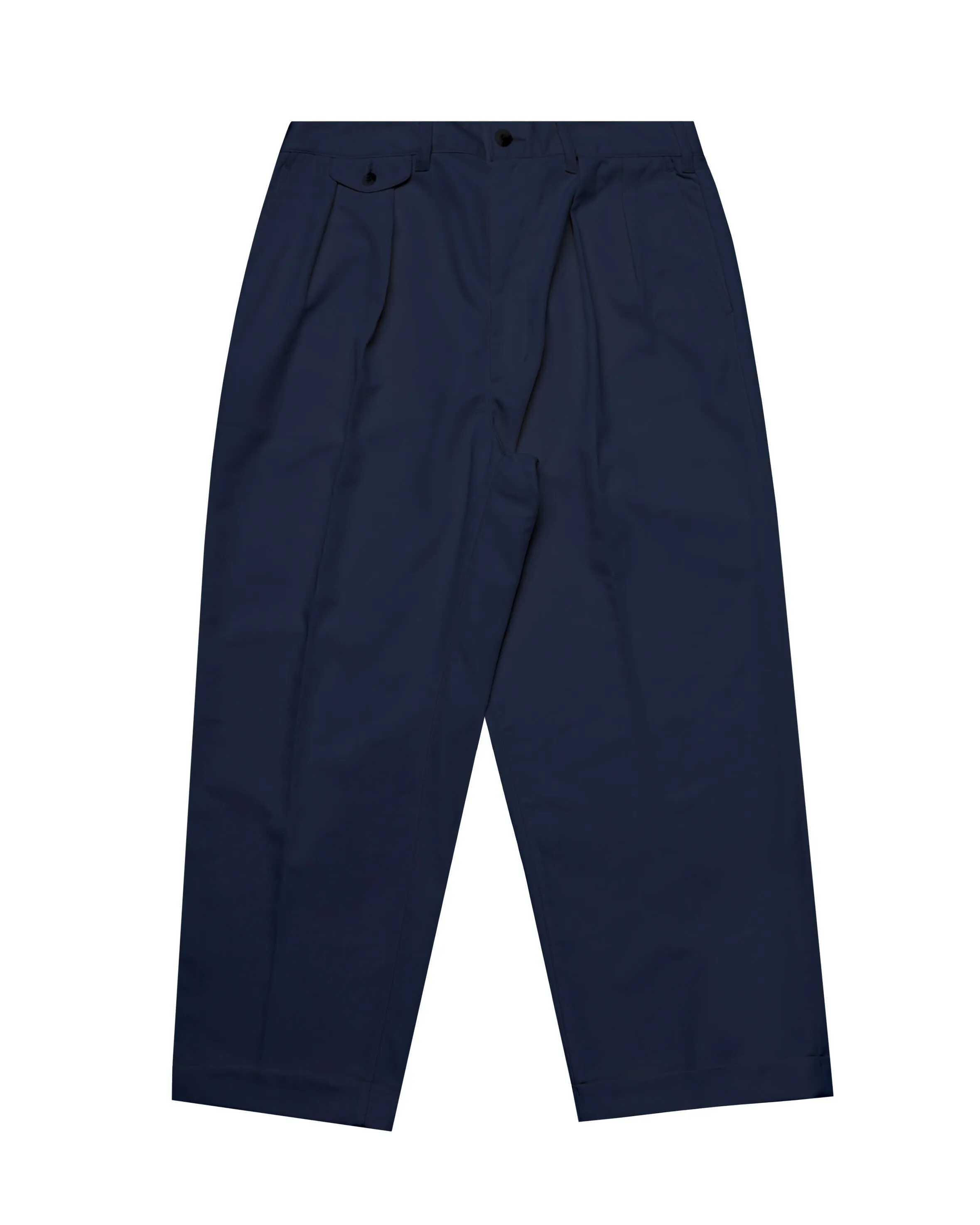 Beams+ 2 Pleats Trousers PE Twill