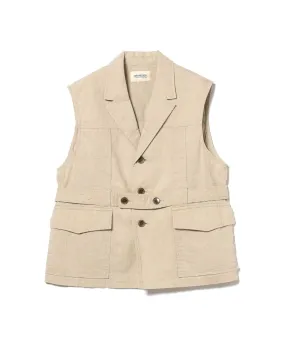 Beams Boy  O.C/L Norfolk Vest - Beige