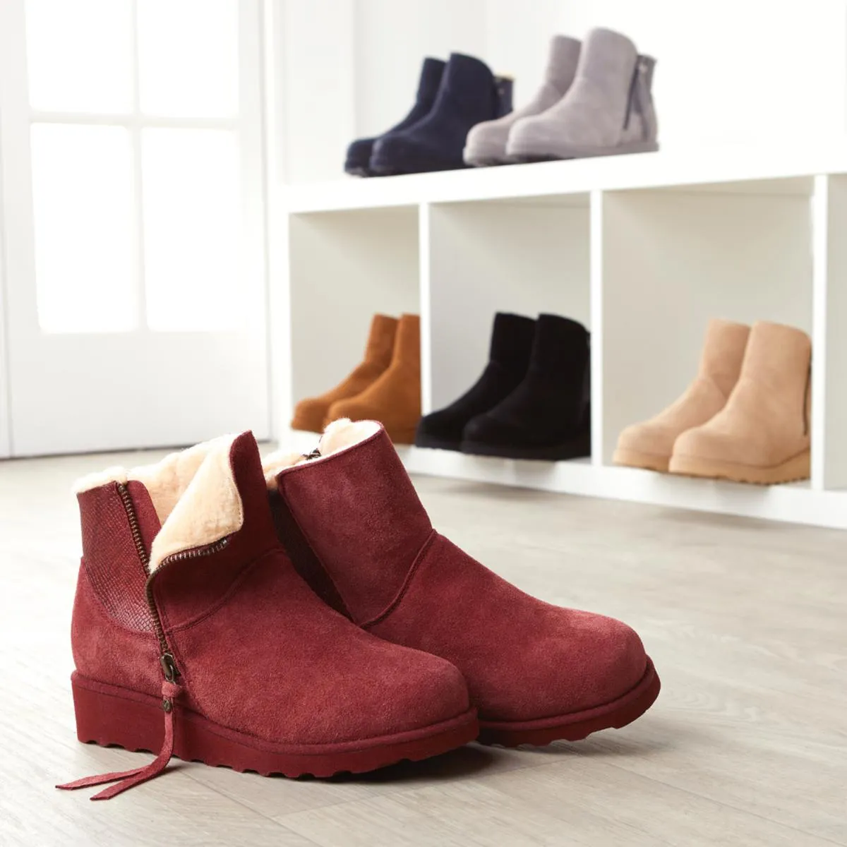      BEARPAW Megan Suede Water- and Stain-Repellent Boot     