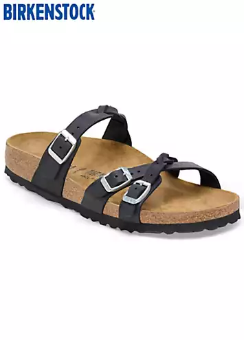 Birkenstock Women’s Black Franca Braided Sandals | Grattan