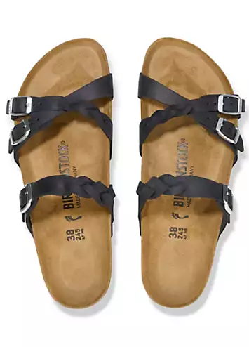 Birkenstock Women’s Black Franca Braided Sandals | Grattan