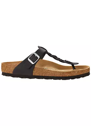 Birkenstock Women’s Gizeh Braided Black Sandals | Kaleidoscope