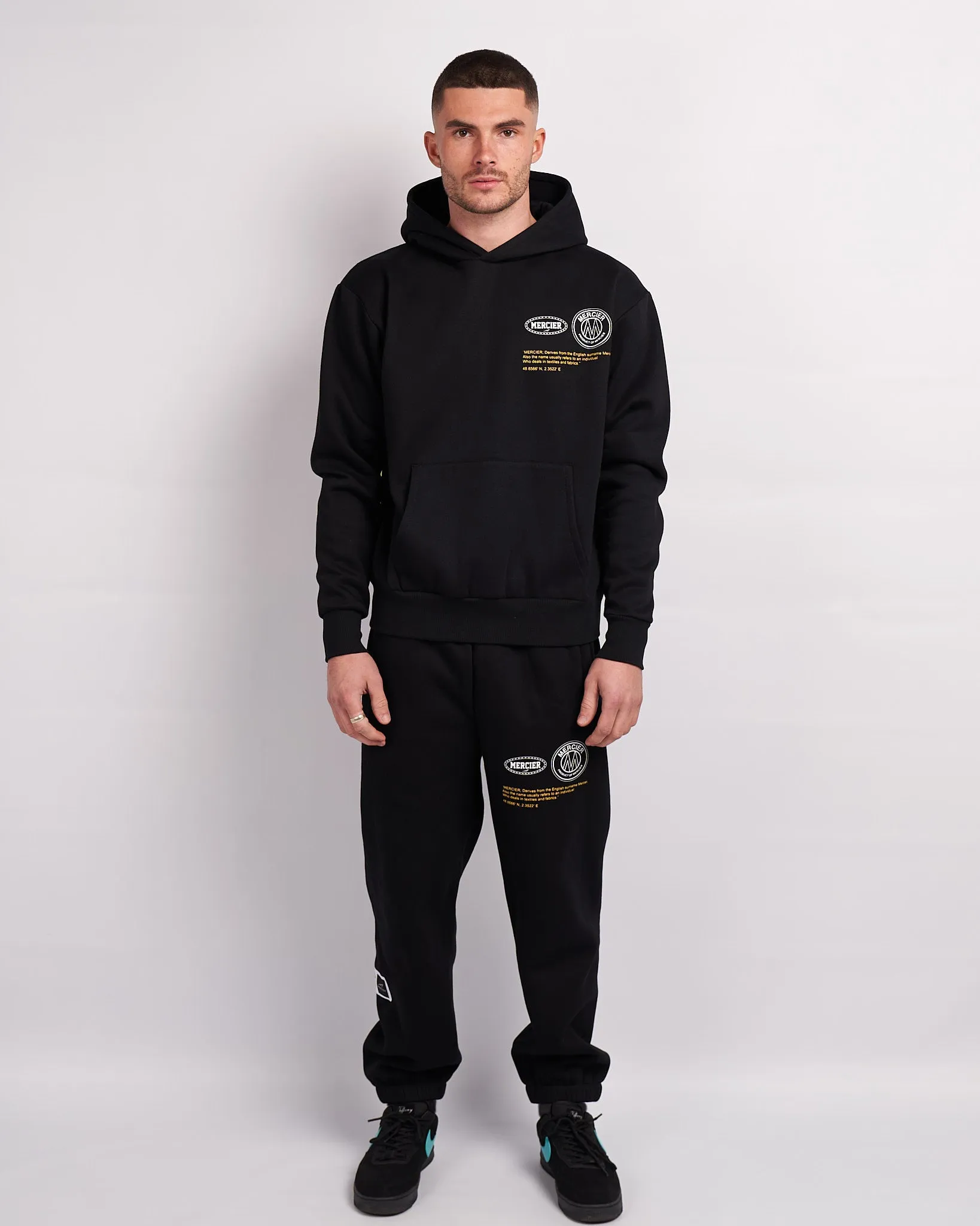 Black Yellow Caruso Mercier Joggers