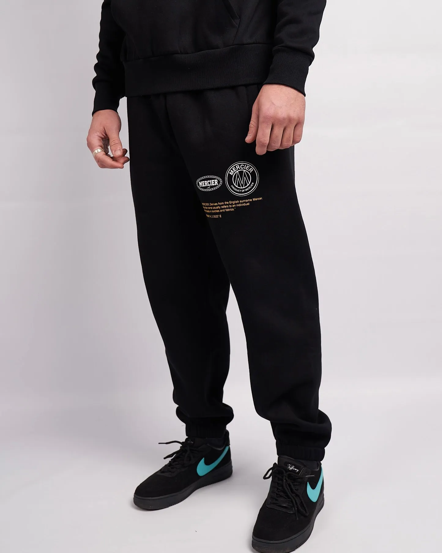 Black Yellow Caruso Mercier Joggers