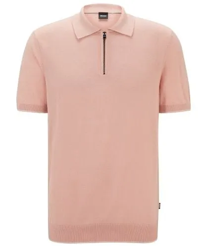 BOSS Linen Knit Trieste Polo Shirt