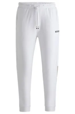 BOSS x Matteo Berrettini tracksuit bottoms with contrast tape and branding