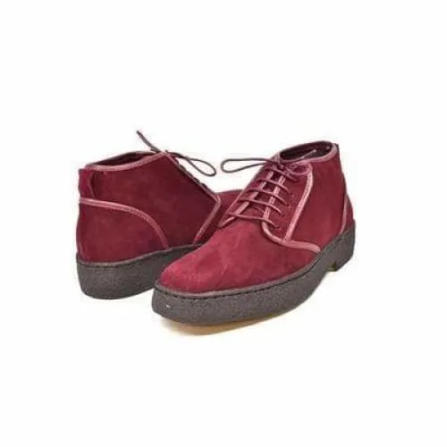 British Walkers Playboy Kaydence Men's Burgundy Suede Ankle Boot