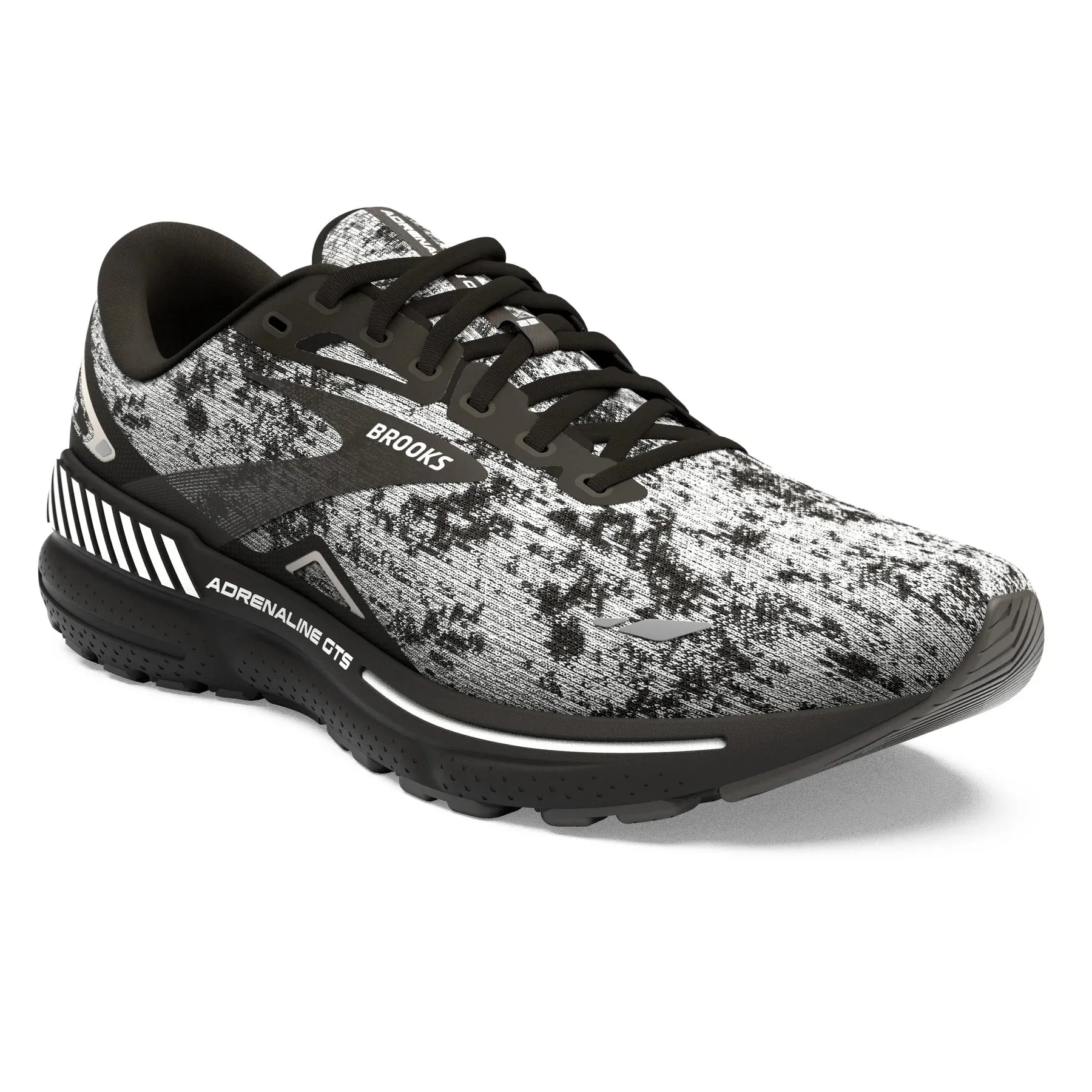 Brooks Women's Adrenaline GTS 23 Running Shoe - White/Grey/Black 1203811B135