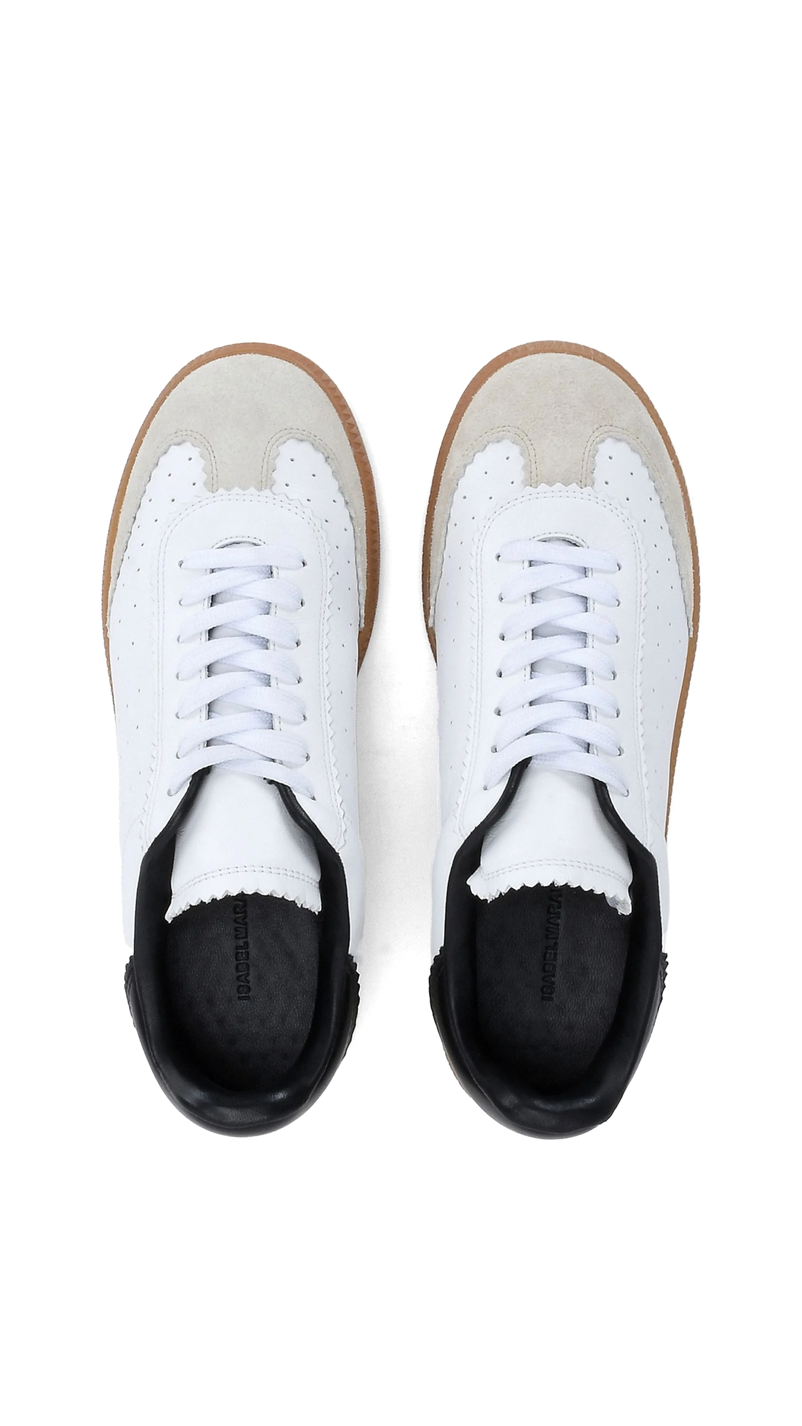 Bryce Leather Sneakers - White/Grey/Navy