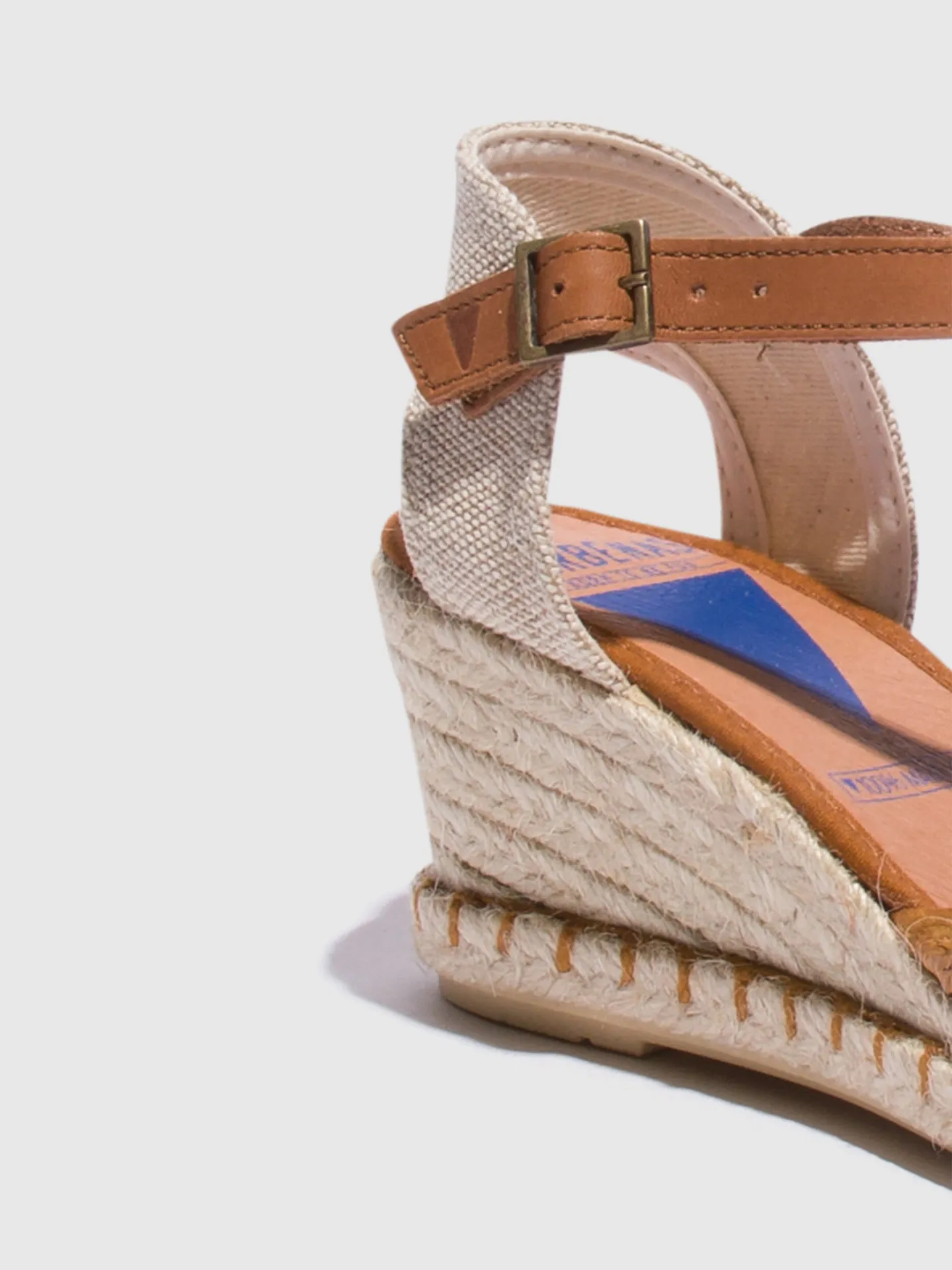 Camel Wedge Sandals