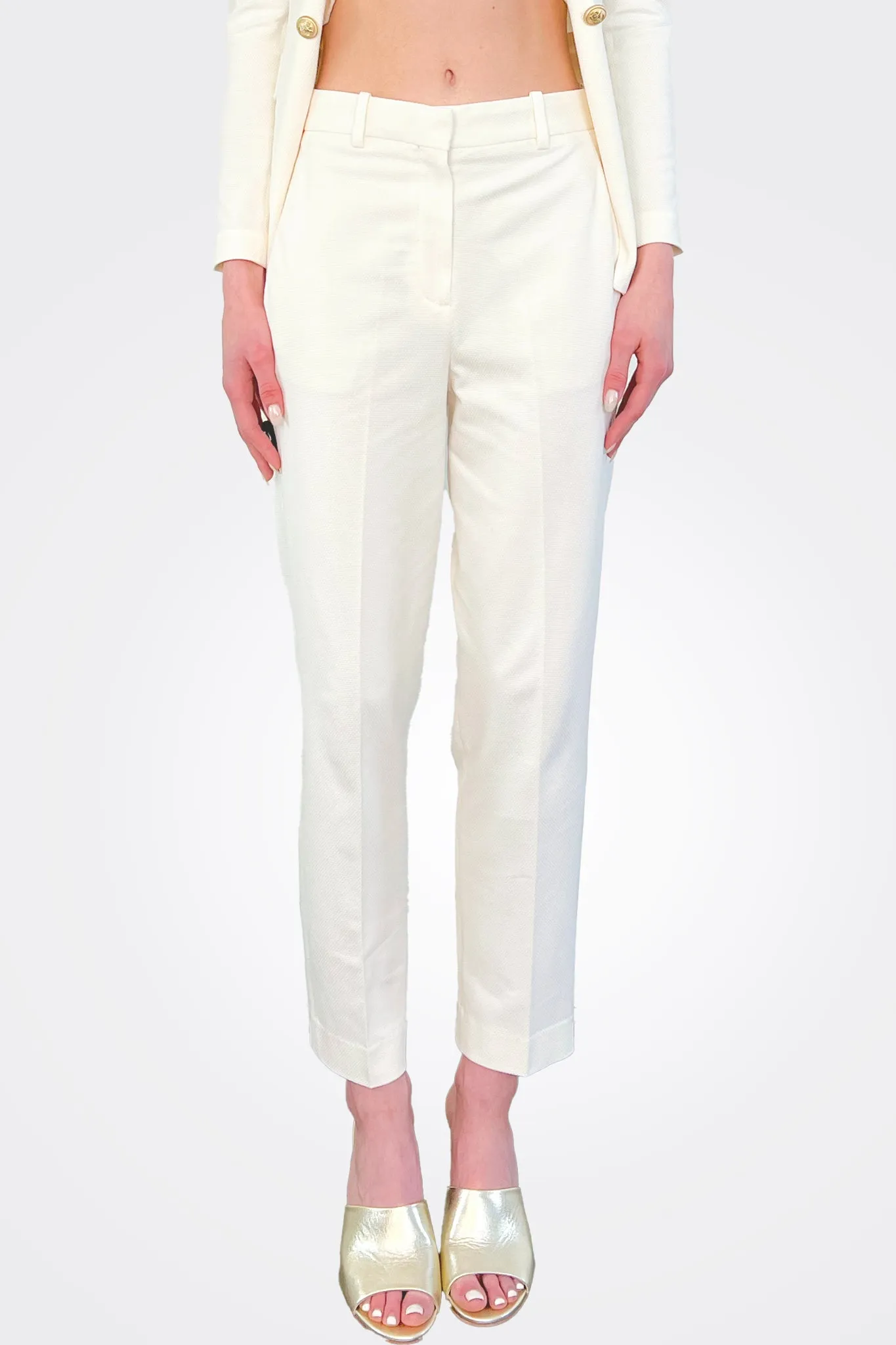 Carrot Oxford Trousers - Latte