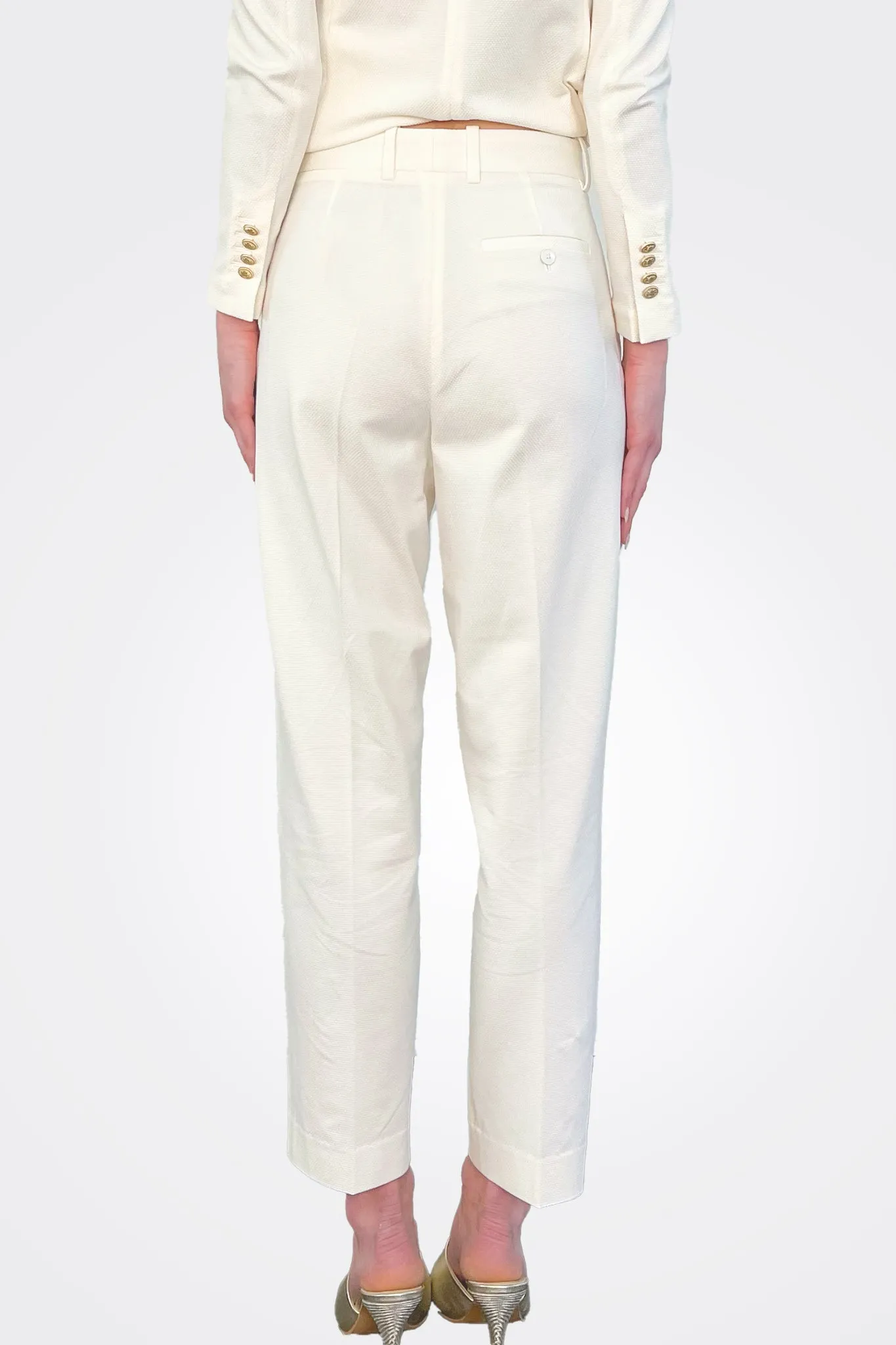 Carrot Oxford Trousers - Latte