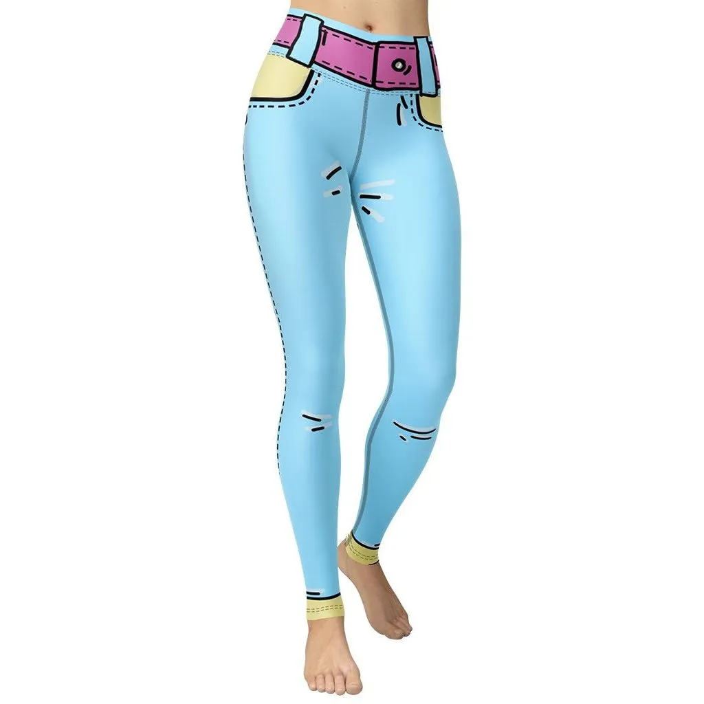 Cartoonized Yoga Leggings