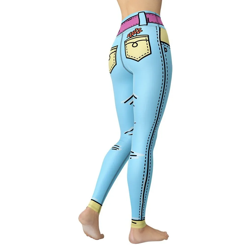 Cartoonized Yoga Leggings