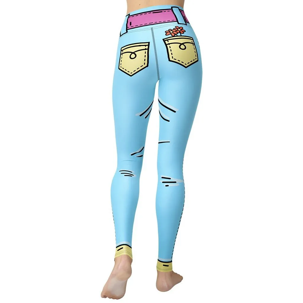 Cartoonized Yoga Leggings