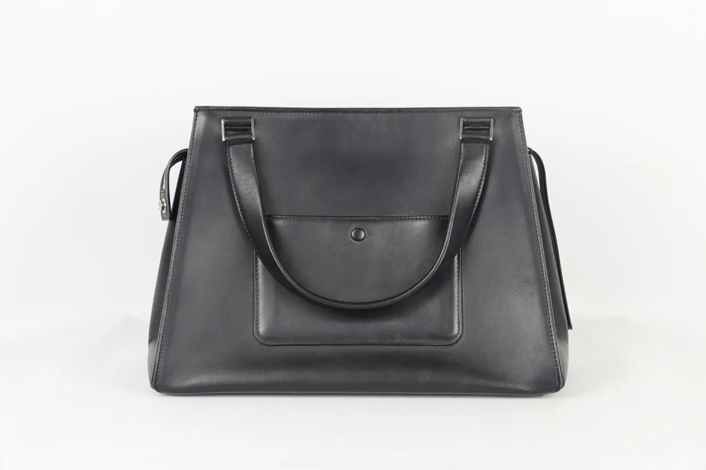 CELINE EDGE MEDIUM CALF HAIR AND LEATHER SHOULDER BAG