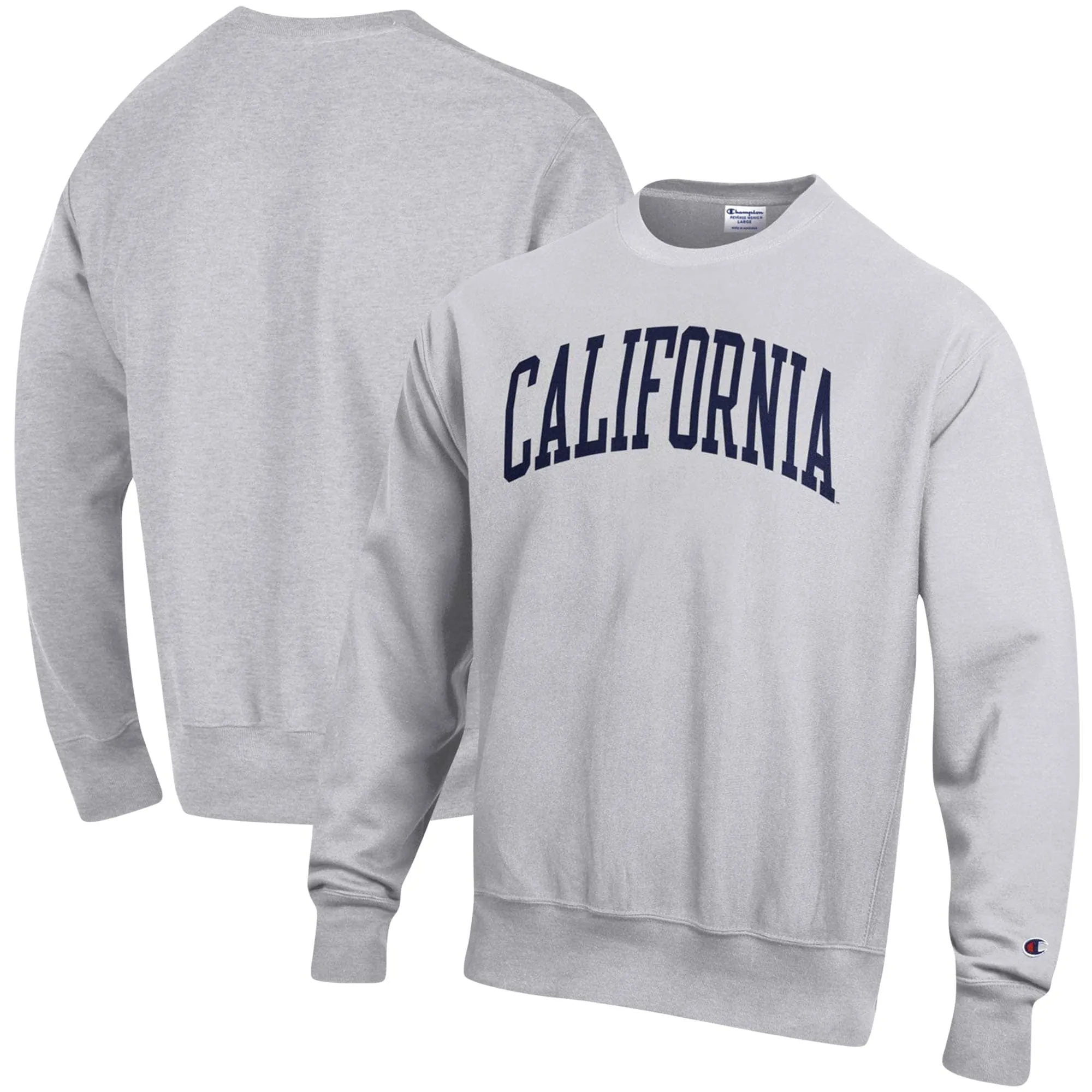 Champion Cal Bears Heathered Gray Arch Reverse Weave Pullover Sweatshirt