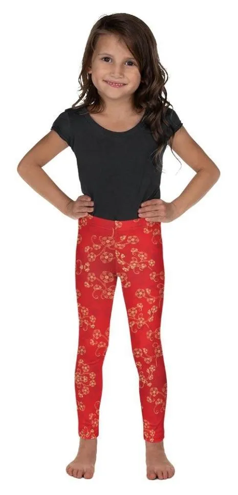 Chinese Inspired Pattern Kid's Leggings