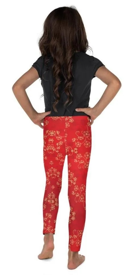 Chinese Inspired Pattern Kid's Leggings