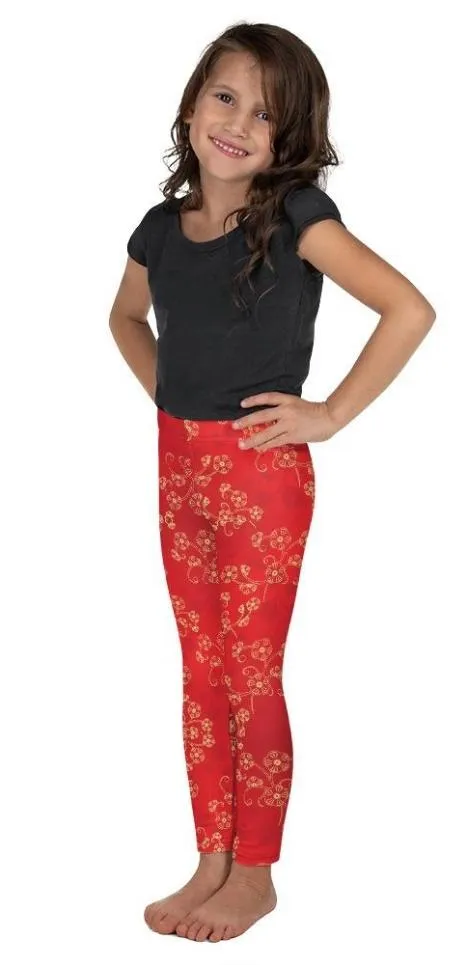 Chinese Inspired Pattern Kid's Leggings