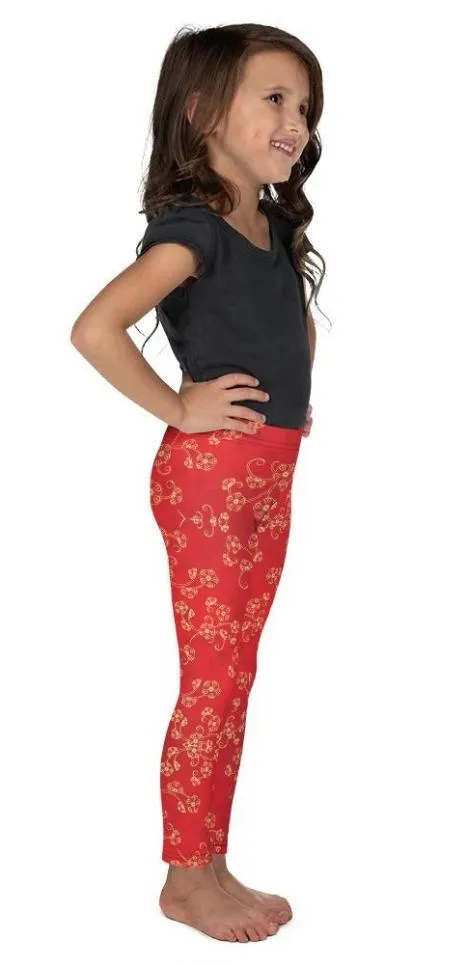 Chinese Inspired Pattern Kid's Leggings