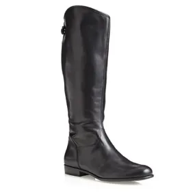 Ciao Bella Raya Riding Boot Black Burnished PU Ladies