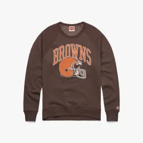 Cleveland Browns Helmet Retro Crewneck