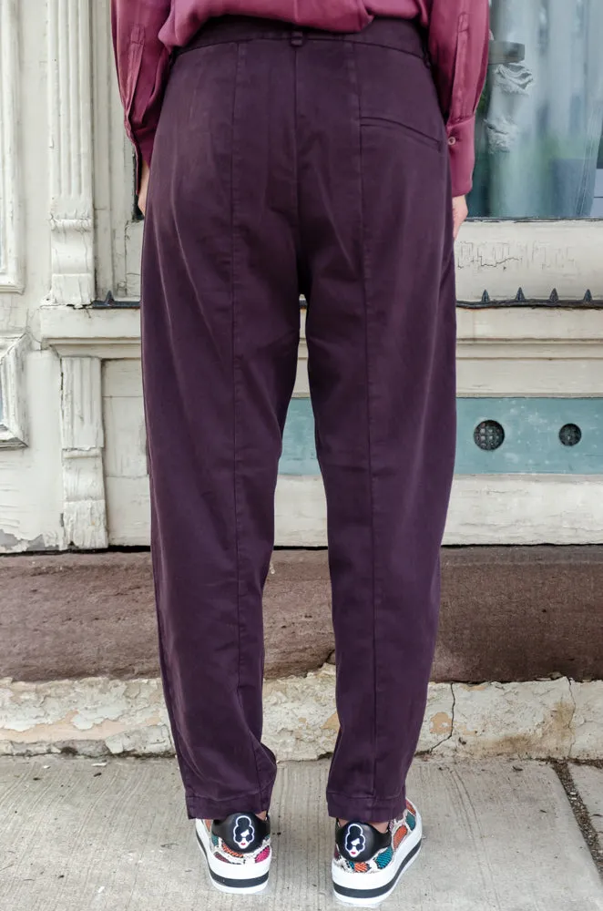 Comfort Fit Trousers - Burgundy