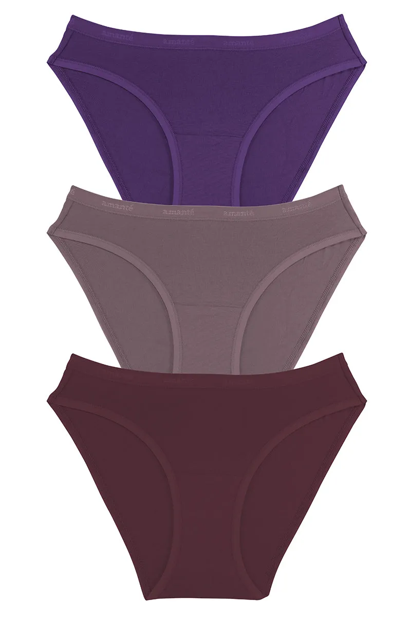 Cotton Bikini Briefs Solid Pack of 3