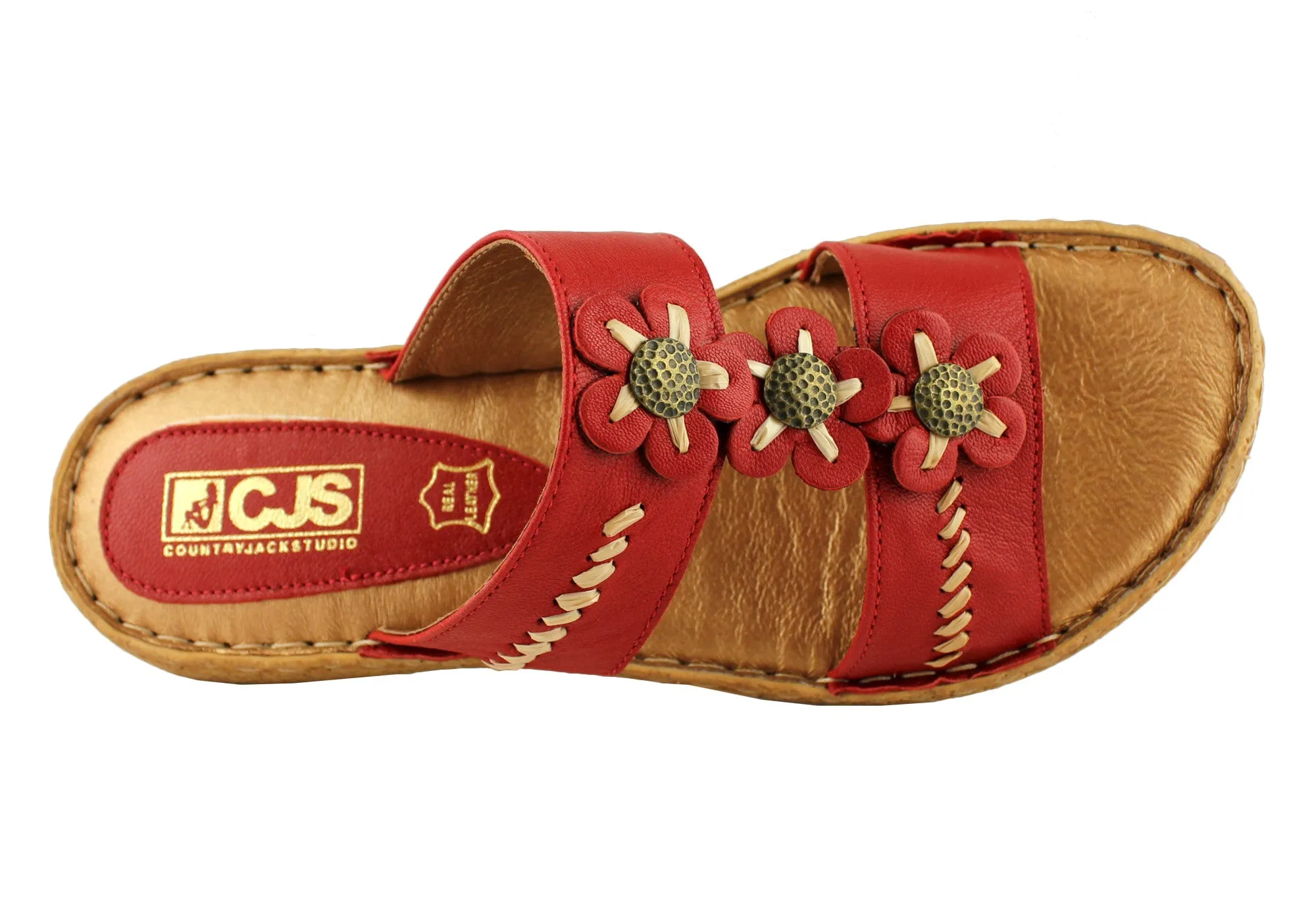 Country Jacks C391 Womens Comfort Sandals MADE IN ITALY