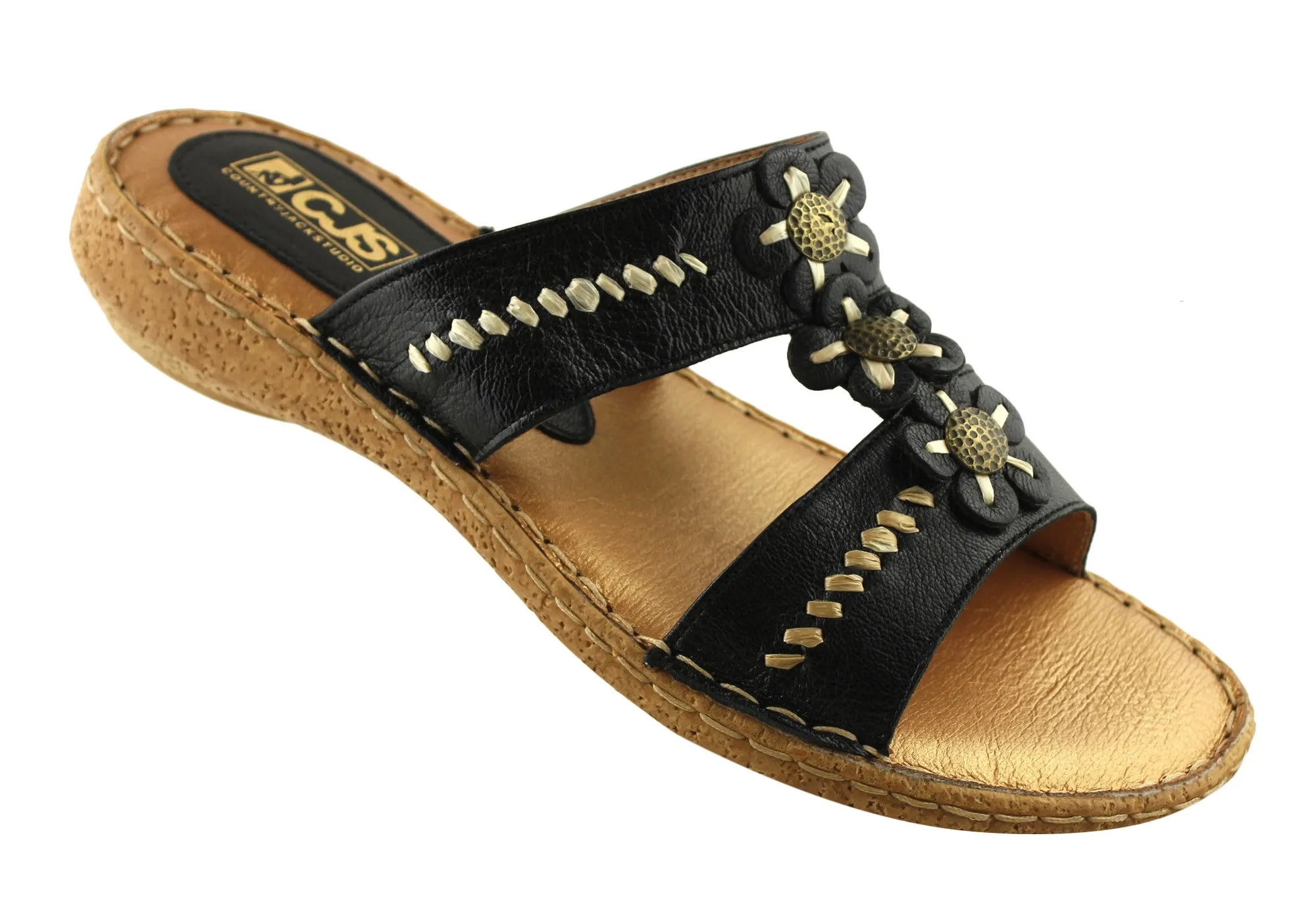 Country Jacks C391 Womens Comfort Sandals MADE IN ITALY