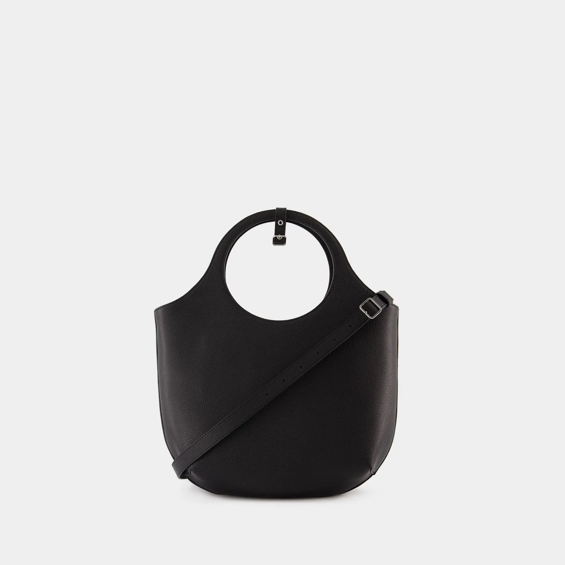 Courreges  Medium Holy Shoulder Bag - Courreges - Leather - Black