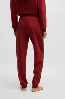 Cuffed tracksuit bottoms with signature-stripe drawcord